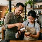 Pelatihan barista bekasi di Kreasi Coffee Academy