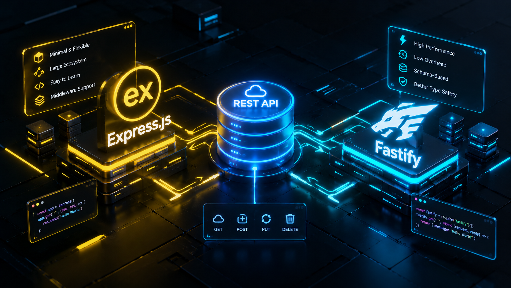 expressjs, fastify, node.js, rest api, backend developer, ulasankini