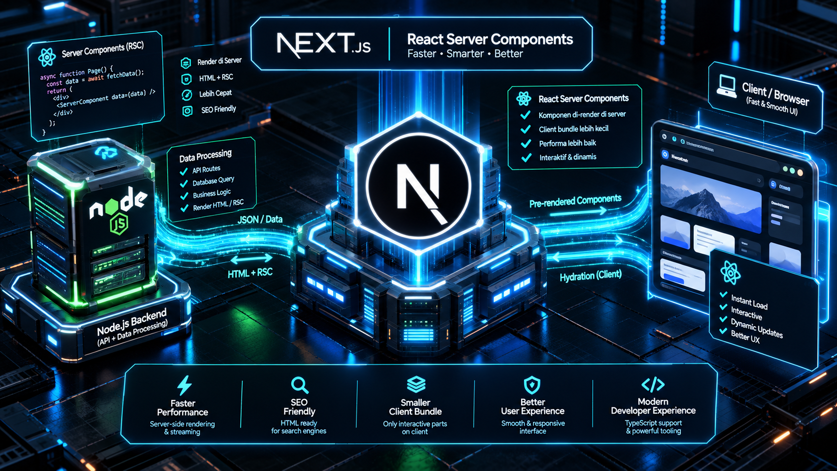 next.js frontend